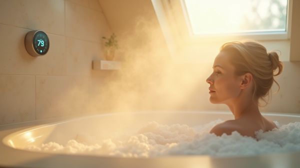 Confort optimal avec un mitigeur thermostatique pour baignoire