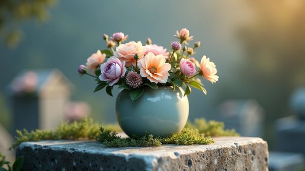 Trouver les fleurs céramiques idéales pour le cimetière